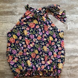 Cha cha vente floral blouse